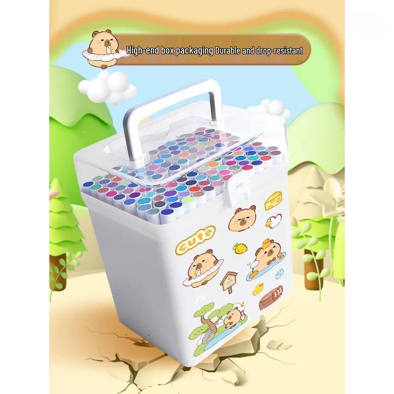 Детский набор нетоксичных смываемых акварельных маркеров - Не растекаются