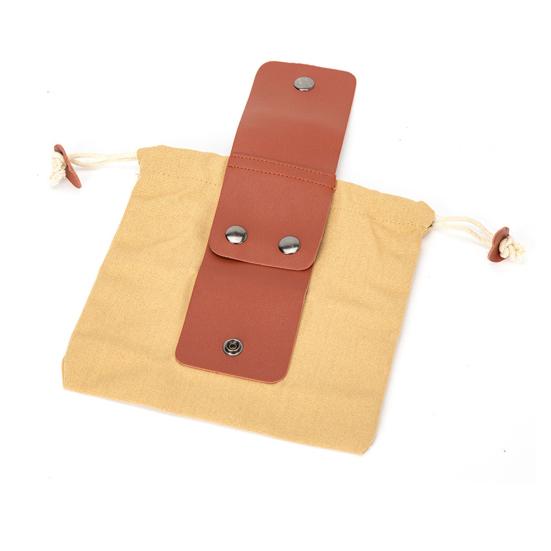 Сумка для сбора дикоросов для улицы, ремень из искусственной кожи, водонепроницаемый вощеный холст, мешочек для сбора дикоросов, кемпинг, пеший туризм, на пояс, инструмент для сбора фруктов