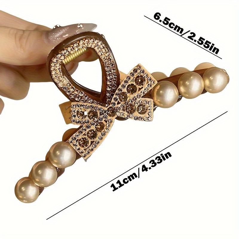 4 Women's Hair Clips, High-end Feel Claw Clips for the Back of the Head, Shark Clips with Elegant Summer Hair Accessories