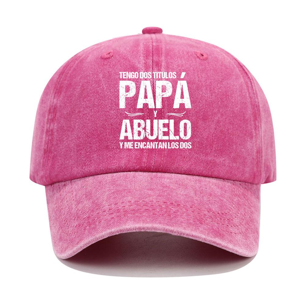 PAPA ABUELO Испанская бейсболка из хлопка с принтом, модная винтажная потертая состаренная кепка для папы, регулируемые спортивные кепки для отдыха на природе