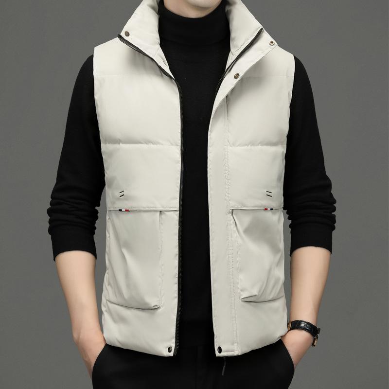 Жилет мужской осенне-зимний, новый жилет с хлопковой подкладкой, корейская версия трендовой куртки с хлопковой подкладкой, осенне-зимнее пальто, мужская одежда