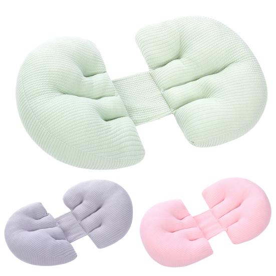 Подушка для поясницы для беременных, полностью эластичная, для домашнего использования, дизайн с наклоном 30 градусов, беременные женщины спят боком, U-образная, уютная, поддерживающая