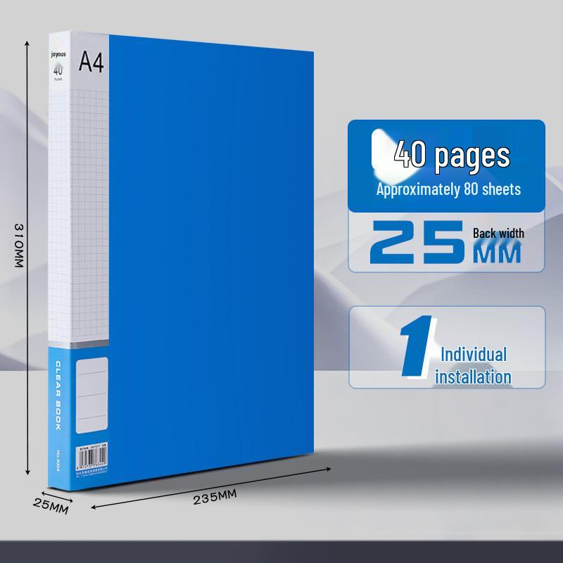 A4 Transparent Multi-layer Document Binder for Office and Study Supplies