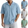 Men's Casual Pocket Collar Short-Sleeve Shirt