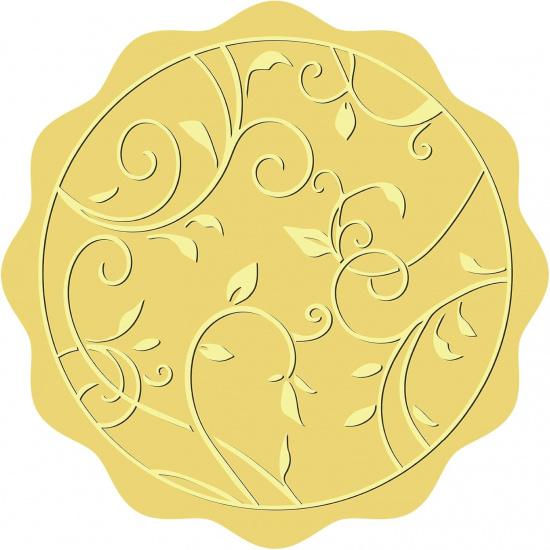 CRASPIRE 408Pcs Bee Gold Foil Embossed Stickers 2" Self Adhesive Envelopes Seals Sticker Bumblebee Labels for Wedding Invitation Graduation Corporate