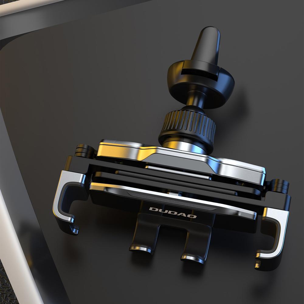 Gravity car holder for smartphone, black