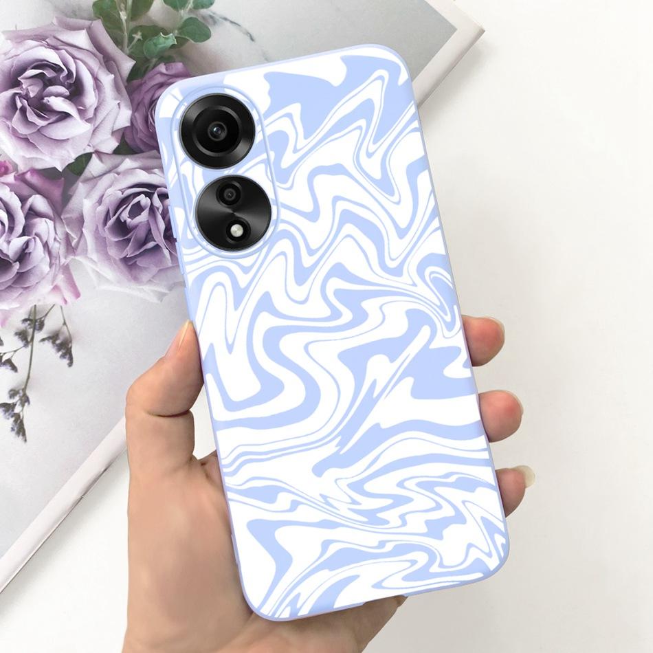 For OPPO A78 Case Oppo A78 4G CPH2565 Cute Fashion Candy Color Soft Silicone TPU Phone Back Cover For OppoA78 A 78 4G 2023