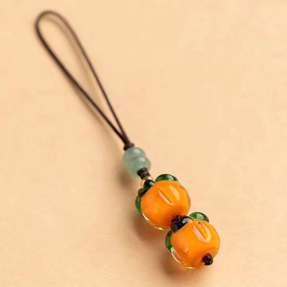 Persimmon Phone Anti-lost Rope Everything Goes Well Hanging Cord Fashion Phone Case Chain Straps