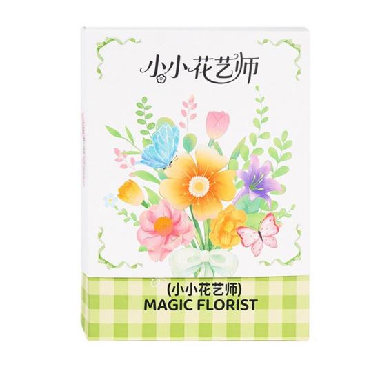 Magic Petal Flower Kit DIY Paper Flower Bouquet Kit 3D Dyed Blossoms with Colorful Petals Educational Floral Art Craft for Kids