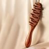 Головка расчески из натурального сандалового дерева Meridian Comb с длинной ручкой, многофункциональная вставка, массажная расческа для зубов, 22 гвоздя