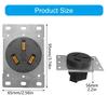 Industrial Socket NEMA 10 50P 125/250V Receptacle Outlet For Indoor and Outdoor In Residential Commercial Applications