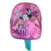 Kindergarten Backpack - Minnie 25 Cm - Pink and Blue - Adjustable Straps - Glitter Finish