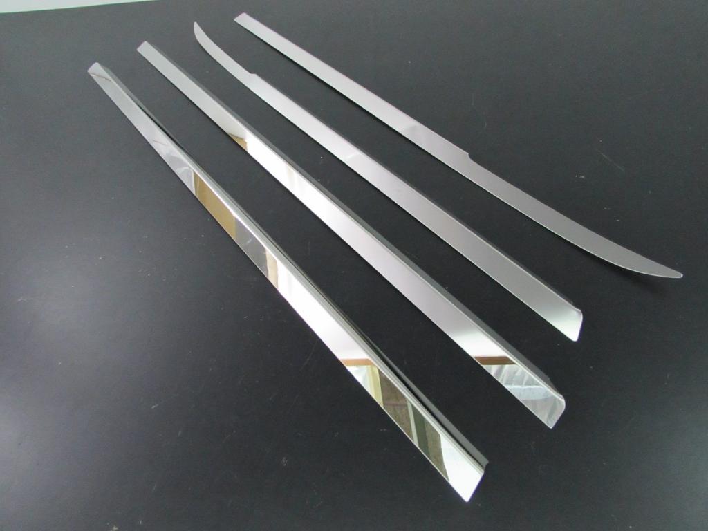 BRIGHTZ Finish Stainless Steel Plated Window Moulds for Toyota Vellfire Ultra-Mirror (4-Piece Set) 20/25 (ANH20W, ANH25W, GGH20W, GGH25W, ANH, GGH,