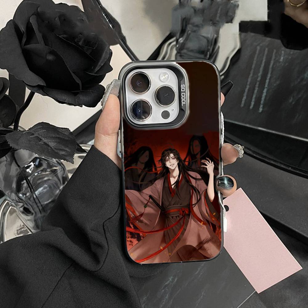 Чехол для телефона "Грандмастер Демонической Культивации" для IPhone 16 17 15 14 12 13 Pro Max Черный Цвет Ударопрочный Чехол