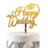 HaHaHa! Happy Wedding Cake Decoration, Cake Topper, HAPPY WEDDING Decoration Pick, Perfect for Anniversaries, Weddings, Receptions, Pre-wedding Photos