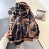 Fashion Cashmere Scarves For Women Winter Shawls Wraps Luxury Print Neckerchief Long Stoles Pashmina Warm Hijab Scarf For Ladies