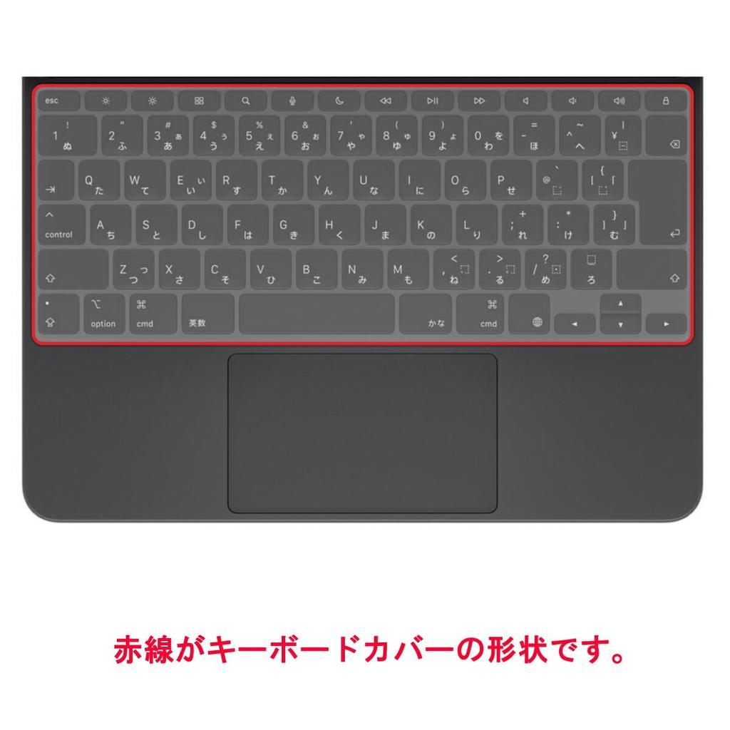 ClearView Magic Keyboard Pro 13 M4 2024 Keyboard Protective Made In Japan (iPad Model) Cover, Film, [Quiet]