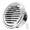 Air Vent Cover Exhaust Pipe Vent Cover Grille Cover Stainless Steel Vent Flat Ducting Air Vent Wall Inlet with Built-in Fly Screen Mesh Ventilation