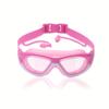 1 шт. детские водонепроницаемые противотуманные очки для плавания высокой четкости с берушами - удобный регулируемый силиконовый ремешок