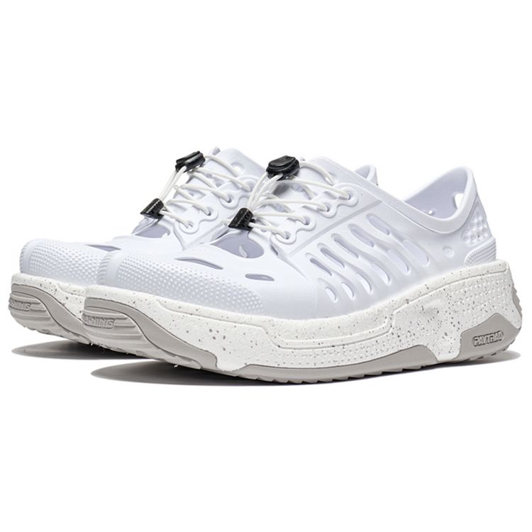 Li Ning Pangu Trek легкие высокопрочные модные спортивные сандалии женские сандалии стандартно-белые AZST010-2