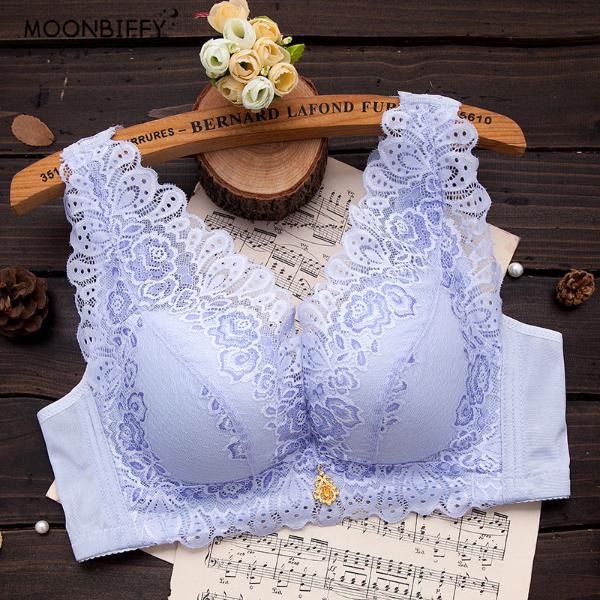 Sexy Lace Push Up Bra for Women Floral Embroidered Bralette Female cBrassiere Girls Underclothes