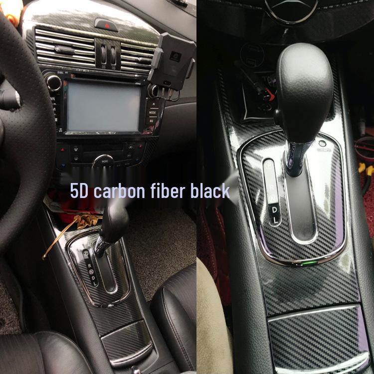 11-15 Tiida Carbon Fiber Console & Gear Decor Film Stickers