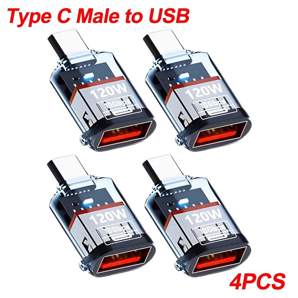 OTG USB C Female To USB A Male Adapter Converter High Speed Transfer for IPhone 16 15 IPad Tablet for Samsung Galaxy Android