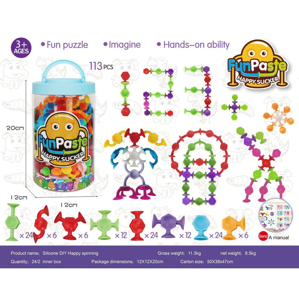 Suction Toy, Bath Toy, Montessori Toy, Bath Toy From 3 4 5 6 7 8 Years, Stress Relief Silicone Suction Cup Toy for Baby Children Boys and Girls