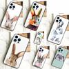 Cute Bunny Rabbit Case For iPhone 15 14 13 12 11 Pro Max X XR XS 7 8 Plus SE 2022 12 13 Mini Bumper Cover