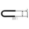 Flip Up Grab Bars Aluminium Alloy 23.6in Long Easy Mounting Foldable Bathroom Grab Bars for Toilet