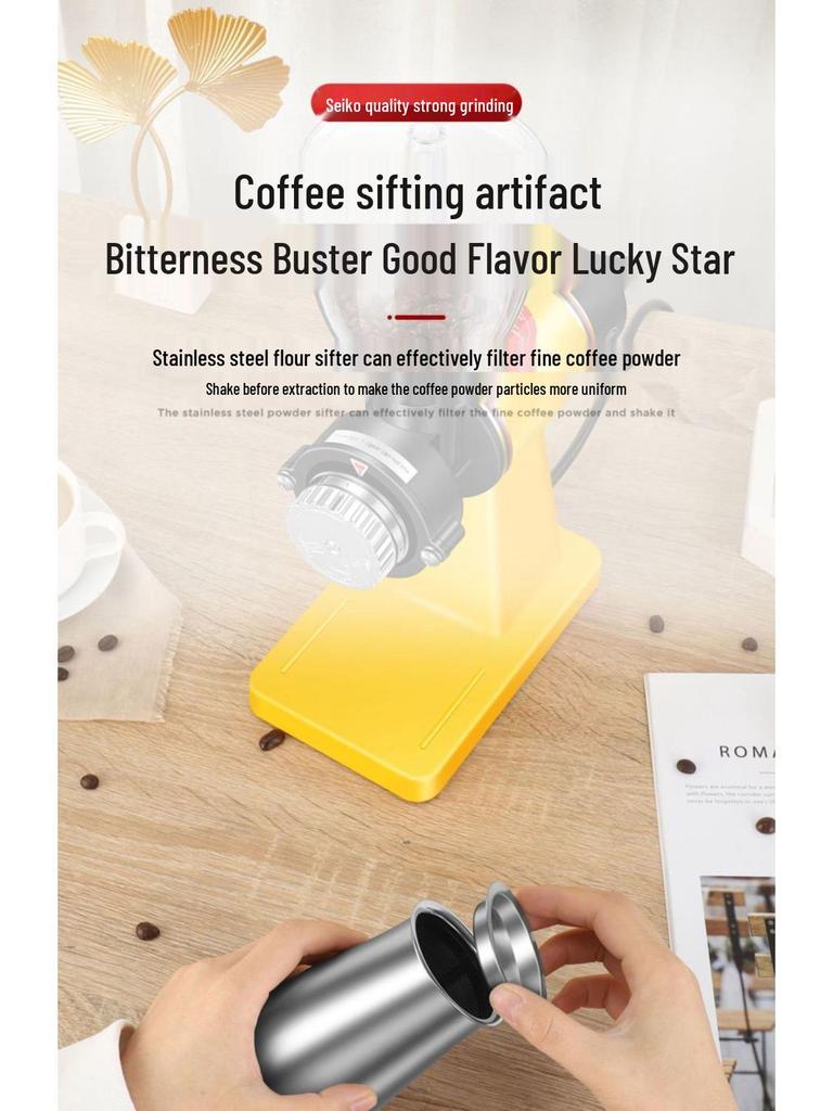 Electric Coffee Bean and Powder Grinder for Household Drip Brewing