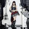 AltGoth Harajuku Гранж Готическая юбка Женская уличная одежда Панк Темная клетчатая лоскутная нестандартная юбка Y2k E-girl Эмо Альтернативная юбка