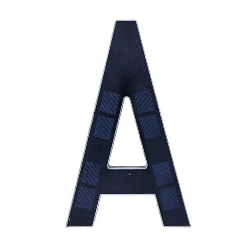 Digital ABCD Solar Doorplate Lights Modern LED House Address Signs Solar Lights Outdoor Courtyard Decoration Lights 2026