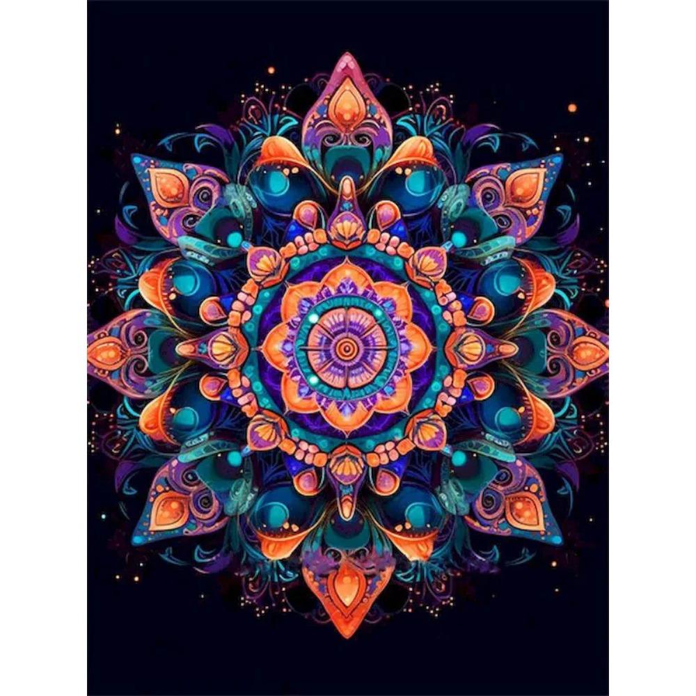 Алмазная живопись Полный дрель Городской пейзаж Круглая алмазная живопись Ручная работа Искусство Мандала Diy Алмазная мозаика Картина Украшение дома