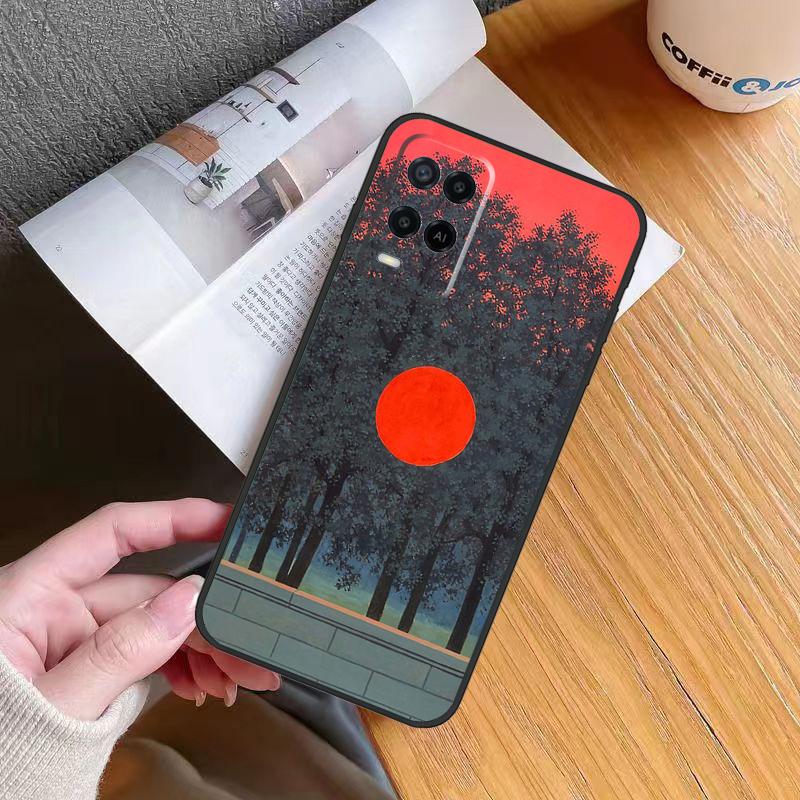Rene Magritte Art Case For Oppo A5 A6 Pro A18 A38 A58 A78 A98 A54 A74 A94 A17 A57 A80 A60 A40 A96 A76 A16 A15