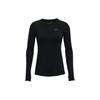 Round Neck Long-Sleeve Training T-Shirt Women Tops Black 1365781-001