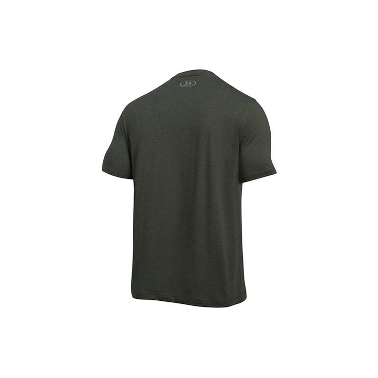 Under Armour Training Breathable Quick-Dry Straight-Cut T-Shirt Men Tops Gray-Green 1257616-358