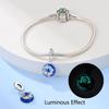 Luminous Astronaut Moon Planet Pendant Beads Diy Jewelry Accessories Bracelet Plated Style