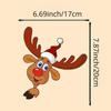 Christmas Car Rear Window Windshield Waving Wipers Self-adhesive Sticker Decal for Christmas Xmas Vehicle Auto Decor 1PC
