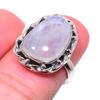 Натуральный Радужный Лунный Камень, драгоценный камень, кольцо из стерлингового серебра 925 пробы, размер 6,5 q9m32