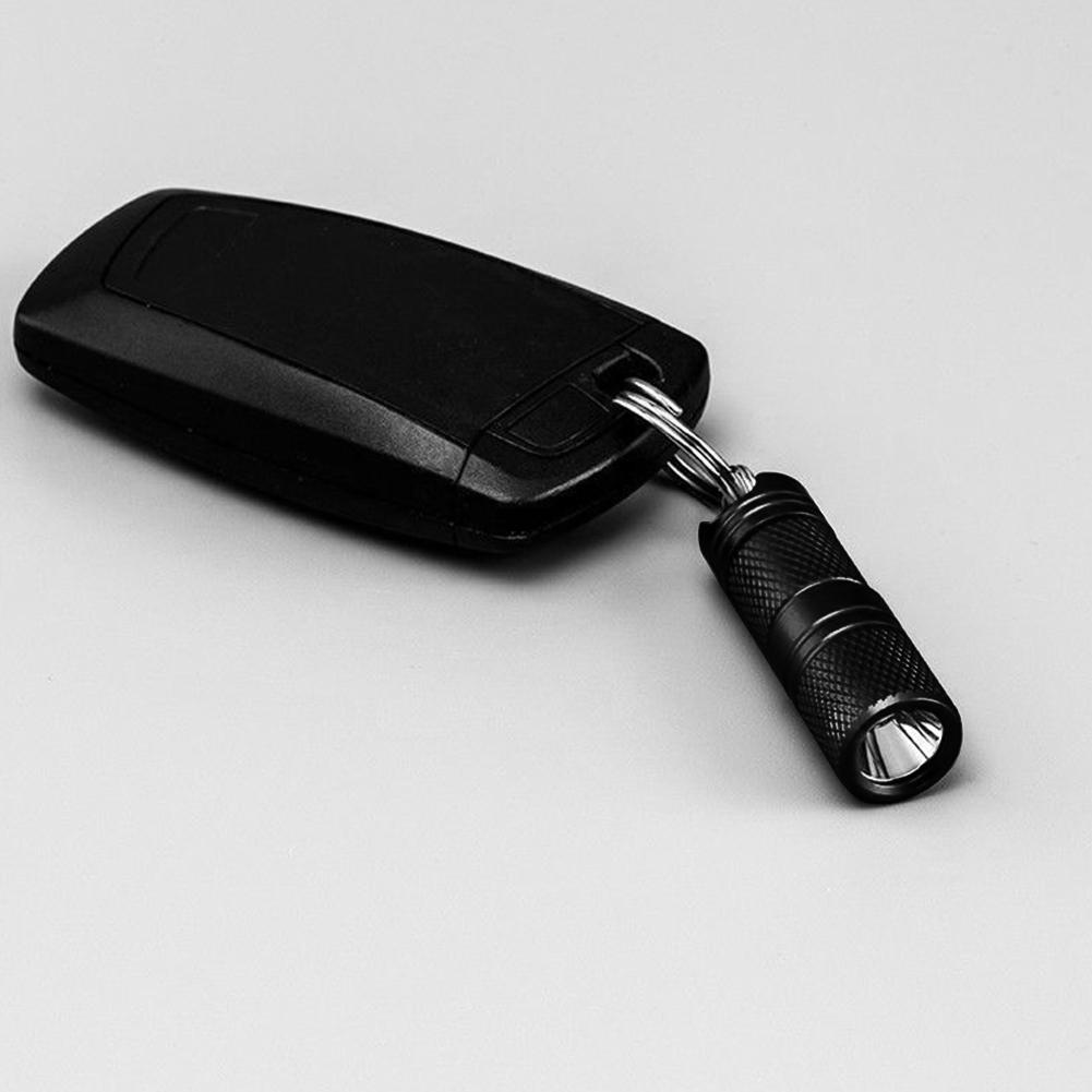Mini Keychain Flashlight Protable Super Tiny Flashlight USB Charging Small Self Defense Light for Outdoor Camping Hiking