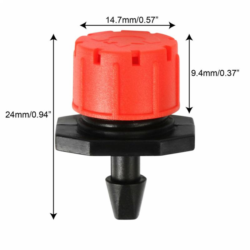 100 шт. капельница с микропотоком, капельная головка 1/4 дюйма, шланг, микрокапельница, опрыскиватель для орошения сада