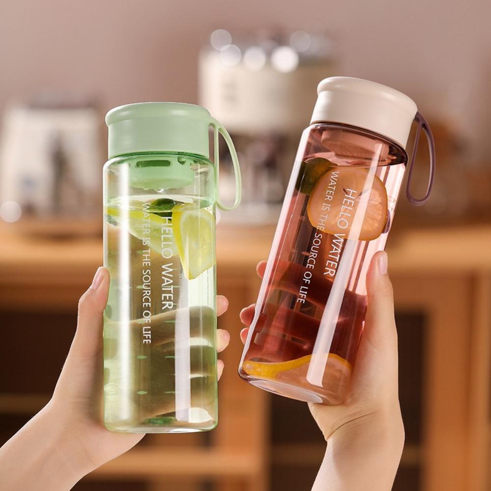 with Tea Strainer Sports Water Cup Transparent Carrying Rope Water Bottle Portable Water Cup