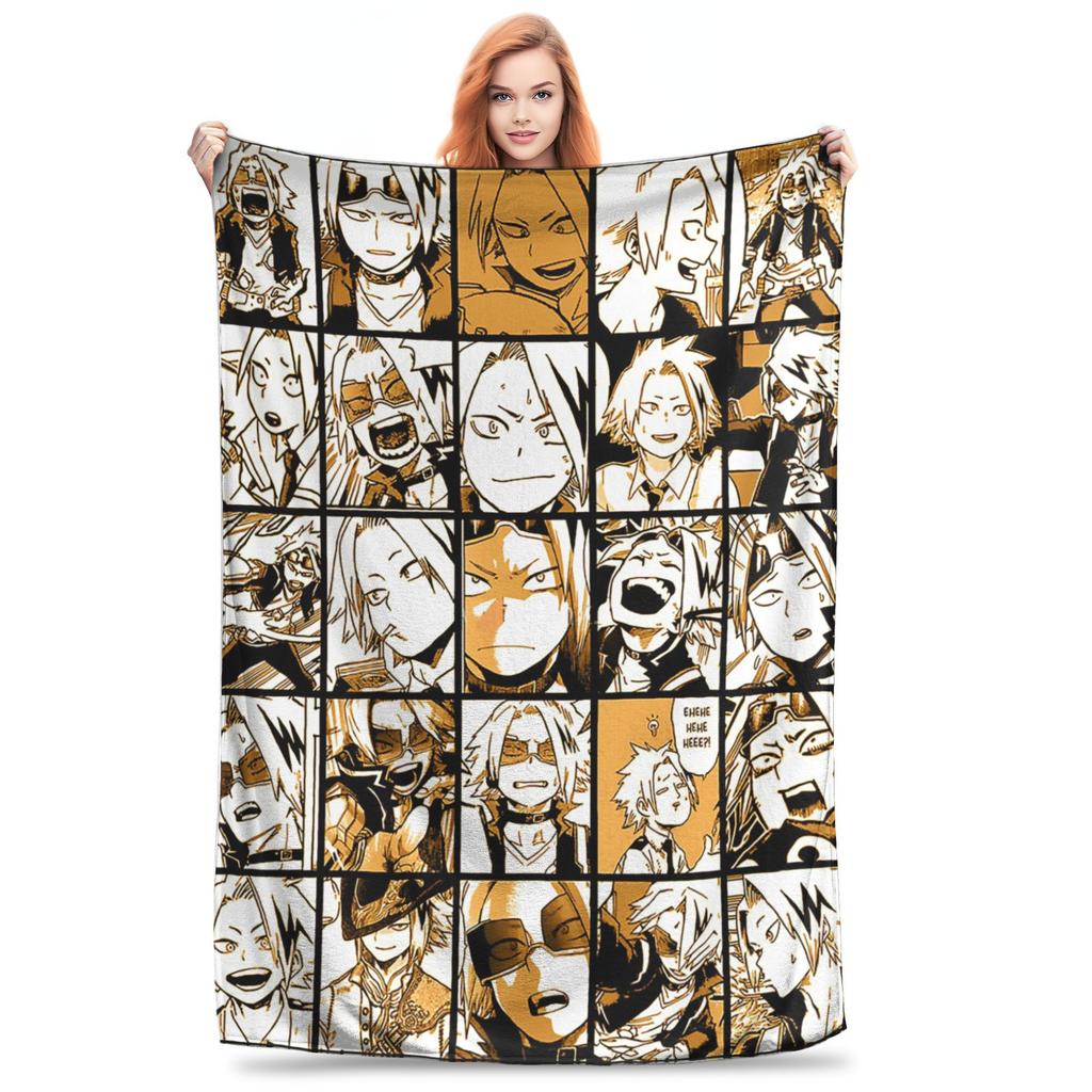 Изуку Мидория Манга Коллаж Одеяло Моя Геройская Академия Манга Аниме Фланелевое Теплое Плед Одеяло для Покрывала