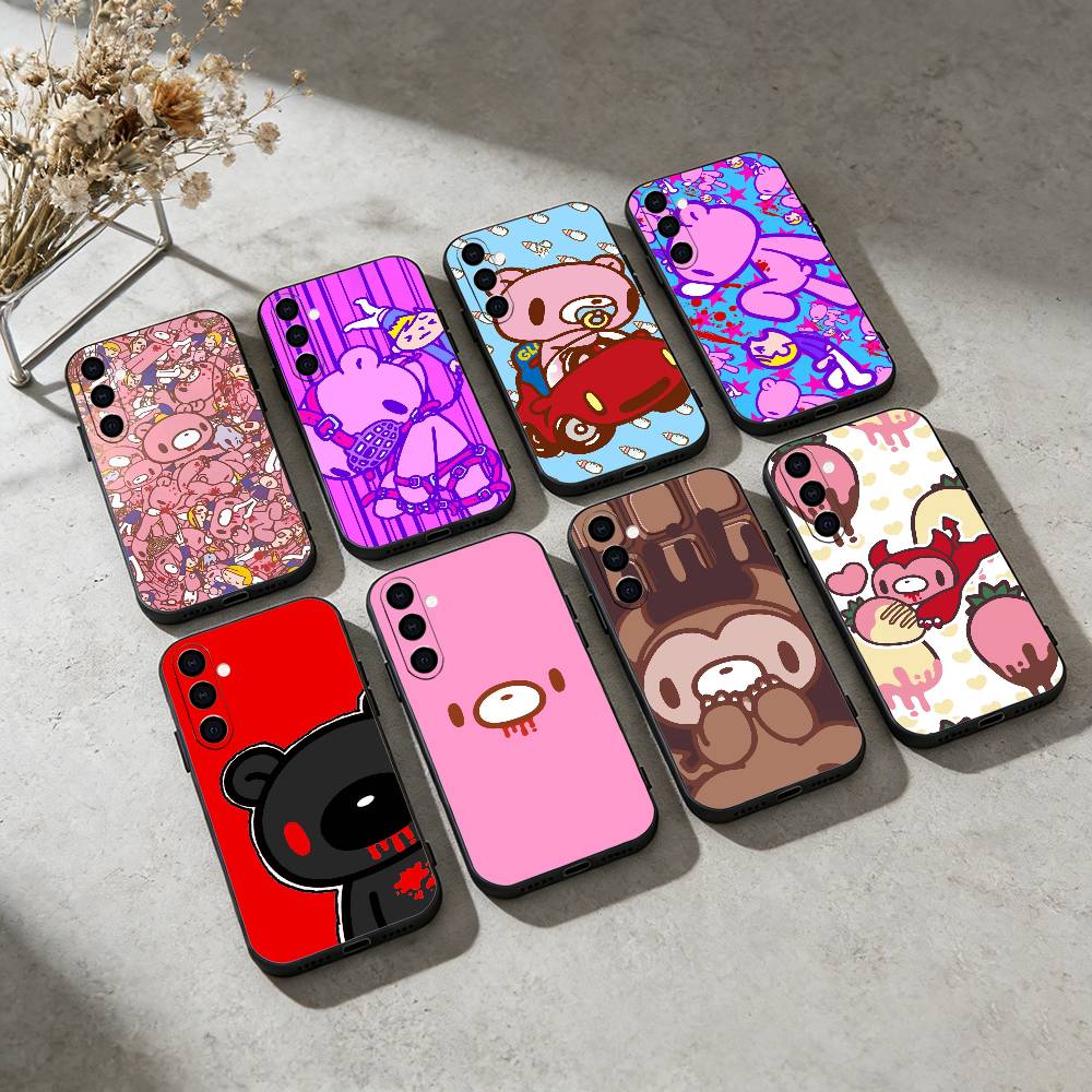 G-Gloomy Cute Bear wallpaper Phone Case For Samsung Galaxy A20,21s,22,31,32,52,53,72,73,80,91 Soft Black Shell