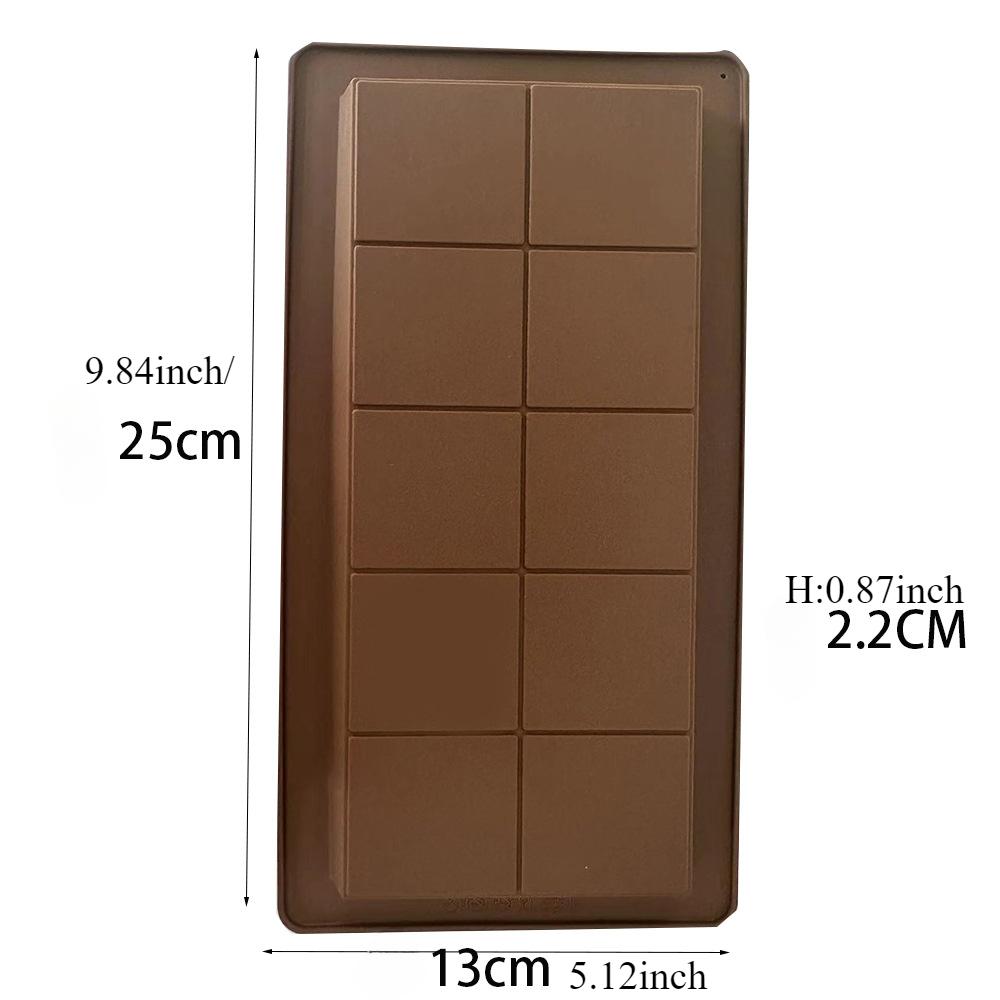 Силиконовая форма для шоколадных батончиков с начинкой, более глубокая, покрытая шоколадом, форма для выпечки печенья, противень для выпечки конфет