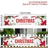 Merry Christmas Banner Flag Hanging Santa Claus Pattern 40*180cm Christmas Decoration for Outdoor