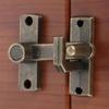 1Set Vintage Brass Sliding Window Door Latch Handle Home Hardware Safety Lock Catch - Anti-Theft Door Buckle for Barn Doors