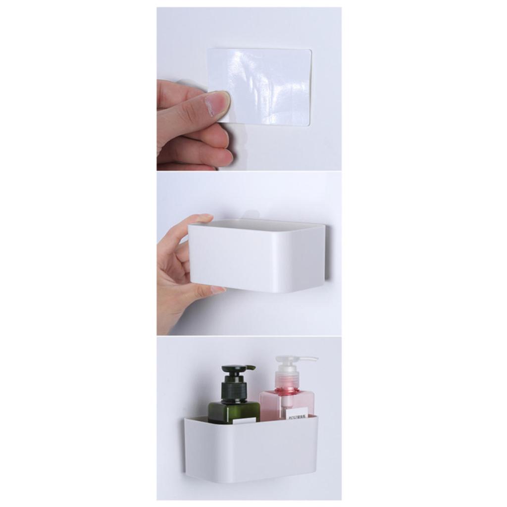 Bathroom Shelf No Drill Organizer Wall Mounted Storage Rack Corner Shelves ABS Toilet Shampoo Holder For Kitchen