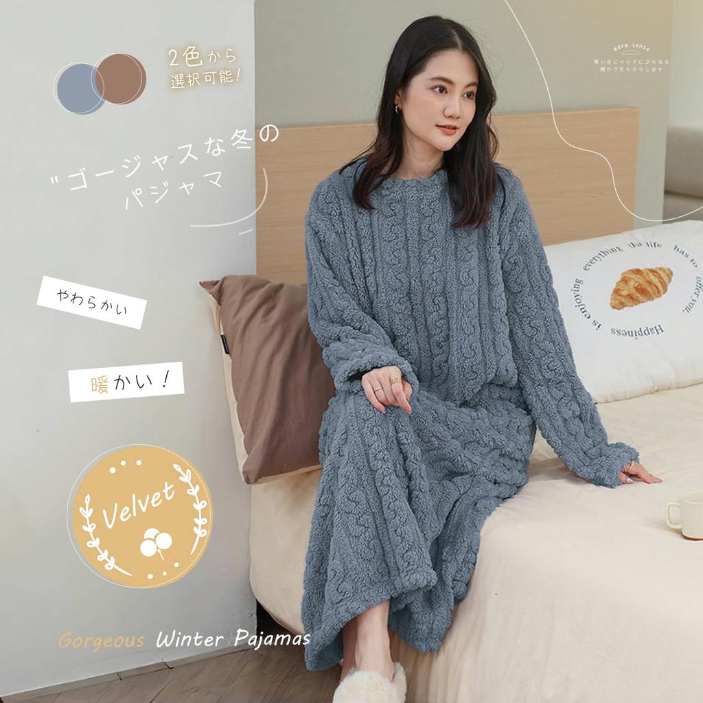 GlamollaMisse Длинная Пушистая Пушистая Длинная Зимняя Женская Пижама, Платье, Ночная Рубашка, Одежда для Дома, Зима, Кардиган, Карманы, Рукава, Одежда для Дома,